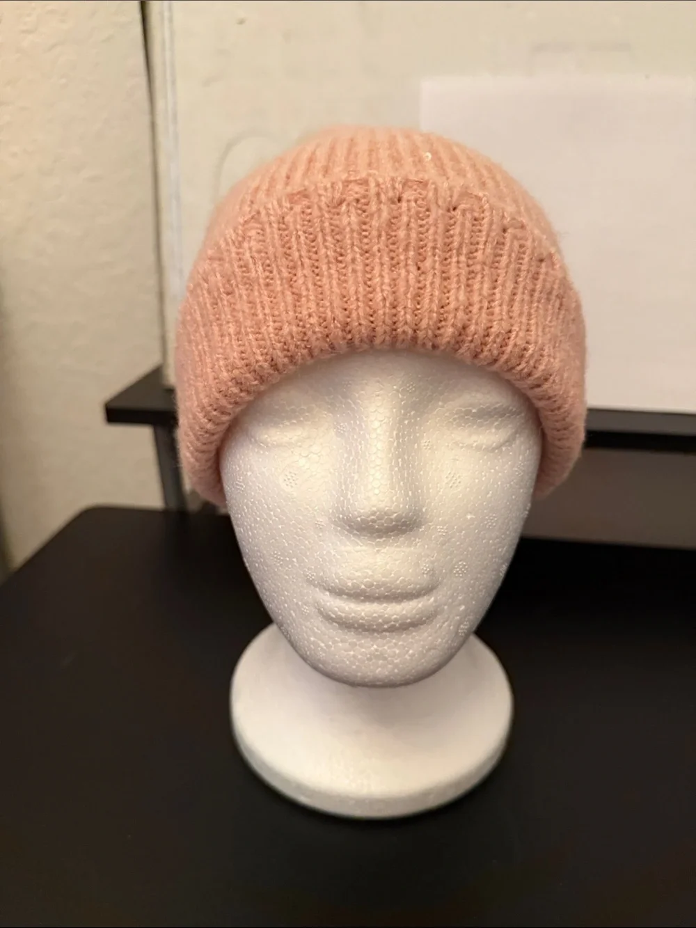 a new day Blush Ribbed Knit Beanie